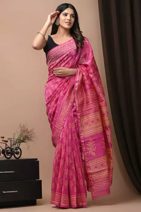 Chanderi saree uploaded by business on 11/4/2022