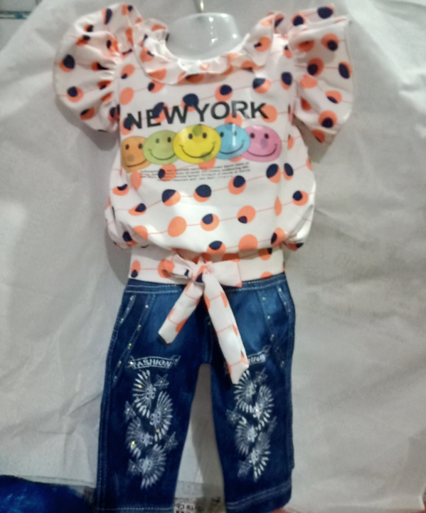 Product image with price: Rs. 190, ID: girls-top-jeans-pant-set-1a38b58b