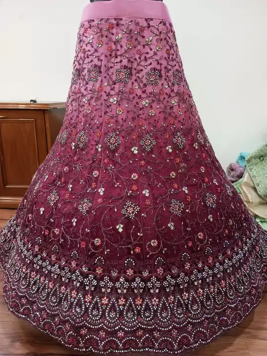 Shaddid nett with full jarkan mirror work. uploaded by Shree Vinayak Textiles on 11/4/2022
