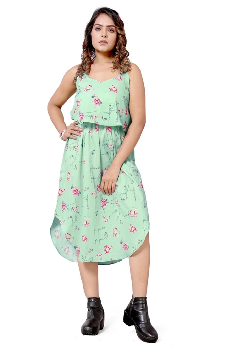 Product image of Digital printed georgette dress, ID: digital-printed-georgette-dress-1560030e