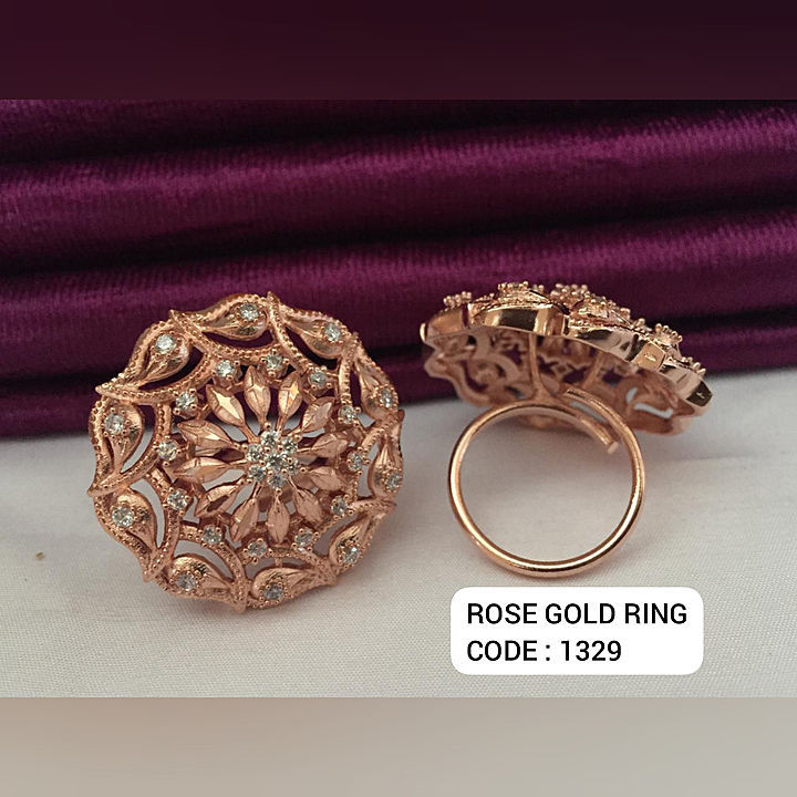 BEAUTIFUL ROSE GOLD RING uploaded by ALISTA JEWELLERY on 1/16/2021