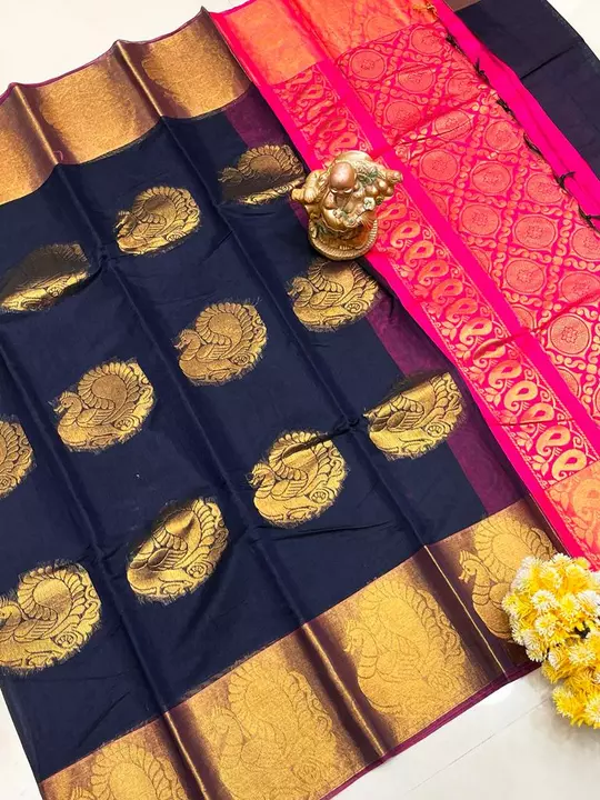 Chanderi silk saree with rich border and pallu  uploaded by Supriya label on 11/4/2022