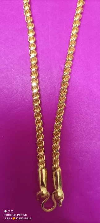 Post image All panchaloga chains available at any lengths and thin thickness... Free 1 year service... Colour guarantee .... If any enquiry call or whatsApp 8248619219 (wholesale &amp; retail)