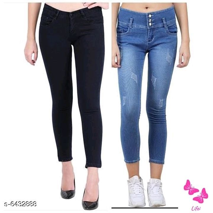 Catalog Name:*Stylish Partywear Women Jeans*
Fabric: Denim
Pattern: Solid
Multipack: Variable (Pr uploaded by business on 6/30/2020