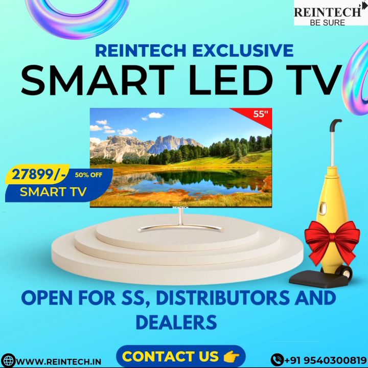Reintech 55 inch 4k framless Led TV's! uploaded by Reintech Electronics Pvt Ltd. on 11/5/2022