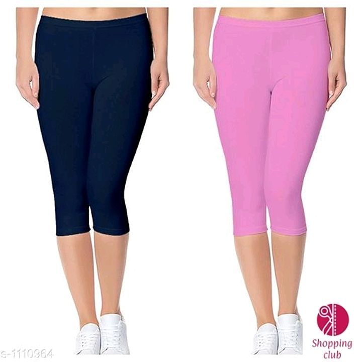 Women's Capri
Alice Trendy Cotton Lycra Capris Combo Leggings

Fabric: Cotton Lycra
 Size: Up To 28  uploaded by business on 6/30/2020