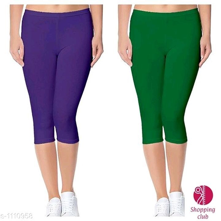 Alice Trendy Cotton Lycra Capris Combo Leggings

Fabric: Cotton Lycra
 Size: Up To 28 in to 36 in( F uploaded by business on 6/30/2020