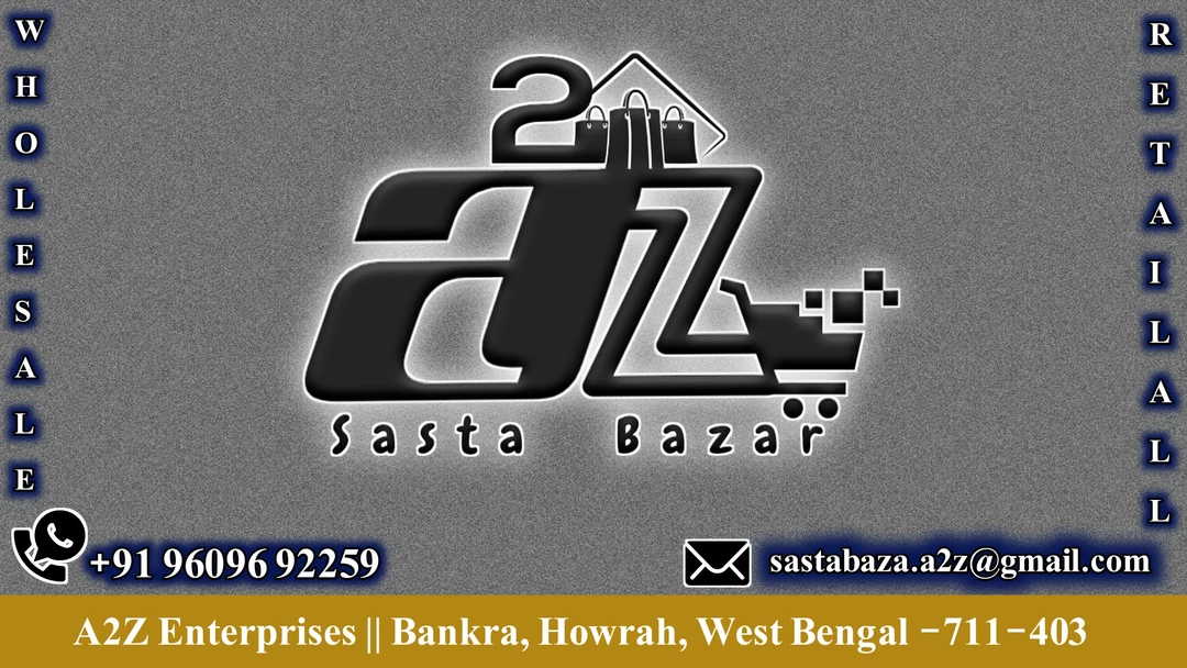 Visiting card store images of A2Z ENTERPRISES