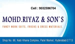 Business logo of Mohammed Riyaz & son's