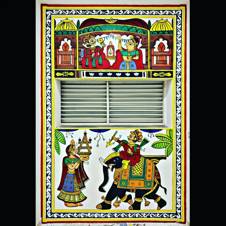 Rajasthani wall art painting  uploaded by business on 11/5/2022