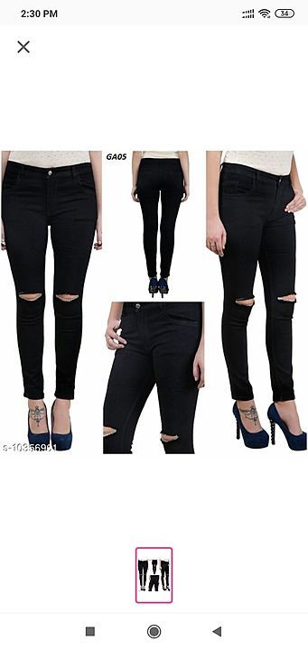 Jeans for women (pack of 2) uploaded by Ketu trendy fashion club on 1/16/2021