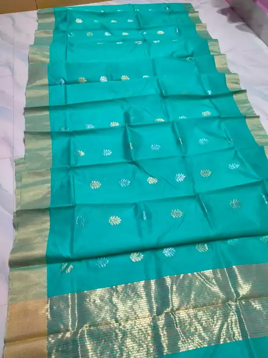 Chanderi cotton silk saree uploaded by business on 11/6/2022