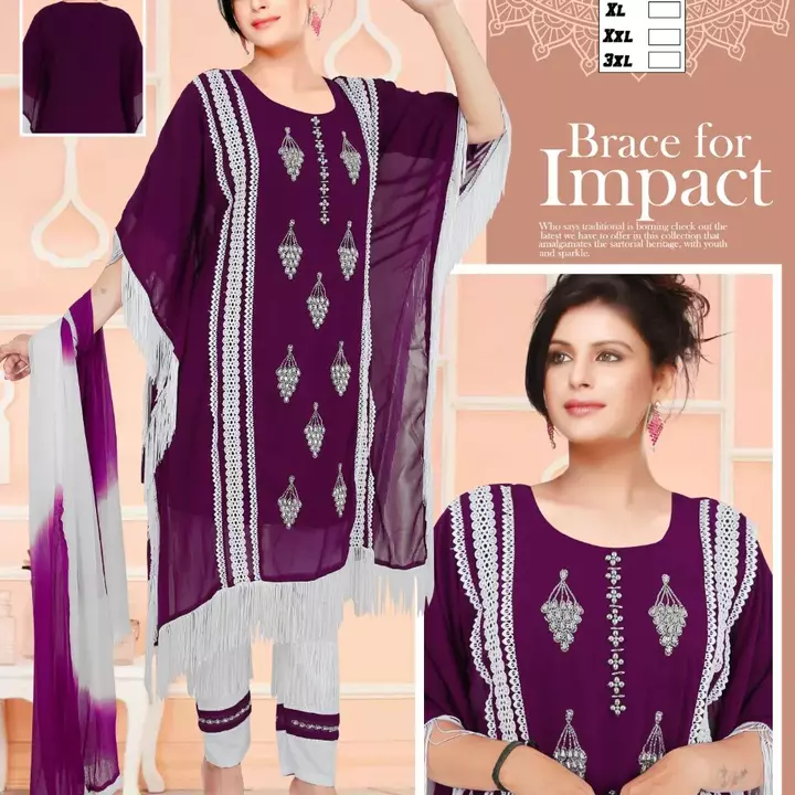 Top bottom and dupatta set uploaded by SG FASHION on 11/6/2022