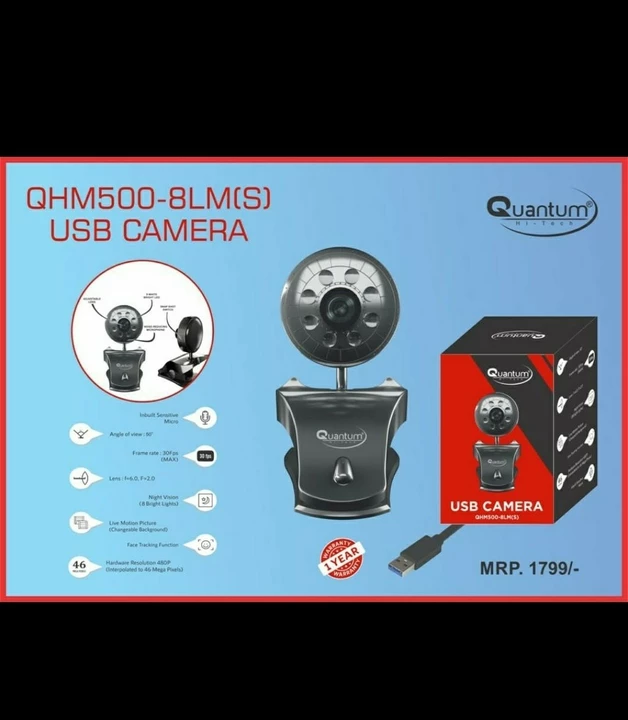 Quantum 500LM 8 Light Webcam for Laptop/Desktop  uploaded by NilaTech Innovation on 11/6/2022