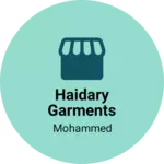 Business logo of Haidary garments