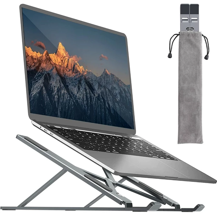 Laptop Stand for Desk, Portable Laptop Stand Adjustable Height, Foldable Laptop Holder, Non-Slip uploaded by NilaTech Innovation on 11/6/2022