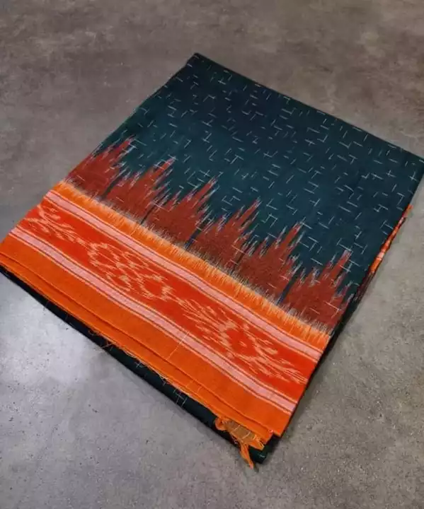 Ikat Pure Mercerized Cotton Sarees. uploaded by Patra Handlooms on 11/6/2022