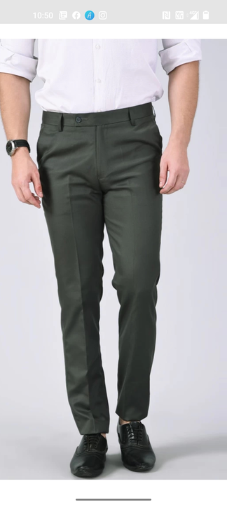 Post image Formal trousers for mens at just rs 255Size 28 to 40Moq - 100 pcs