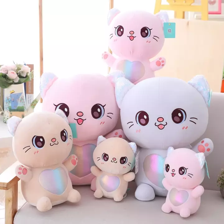 CHUBBY Super Soft Cat Soft Toy Big Eyes Doll Stuffed Animal Plush Toy 40cm  uploaded by ASK Products and Services on 11/7/2022