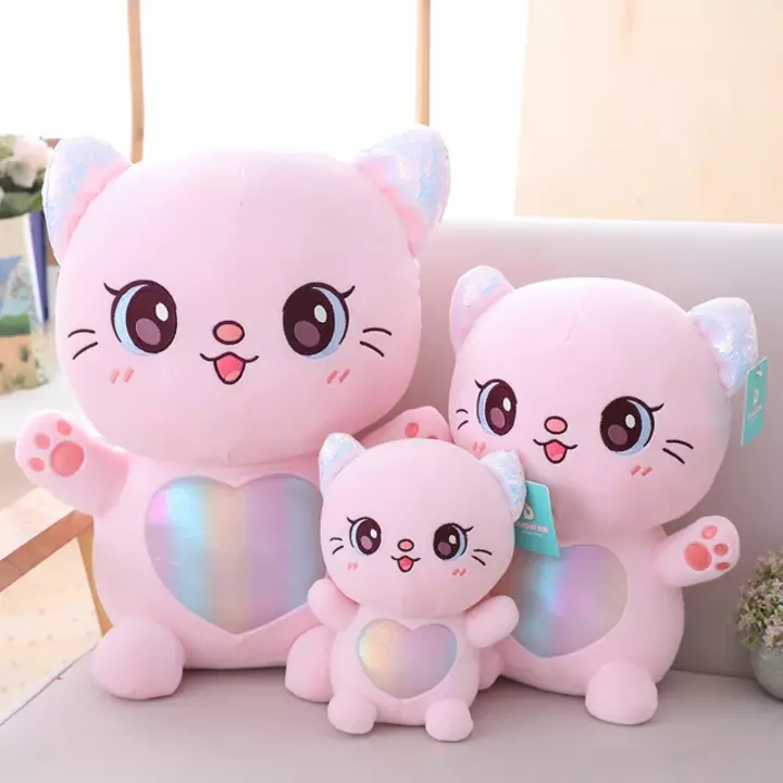 CHUBBY Super Soft Cat Soft Toy Big Eyes Doll Stuffed Animal Plush Toy 40cm  uploaded by ASK Products and Services on 11/7/2022
