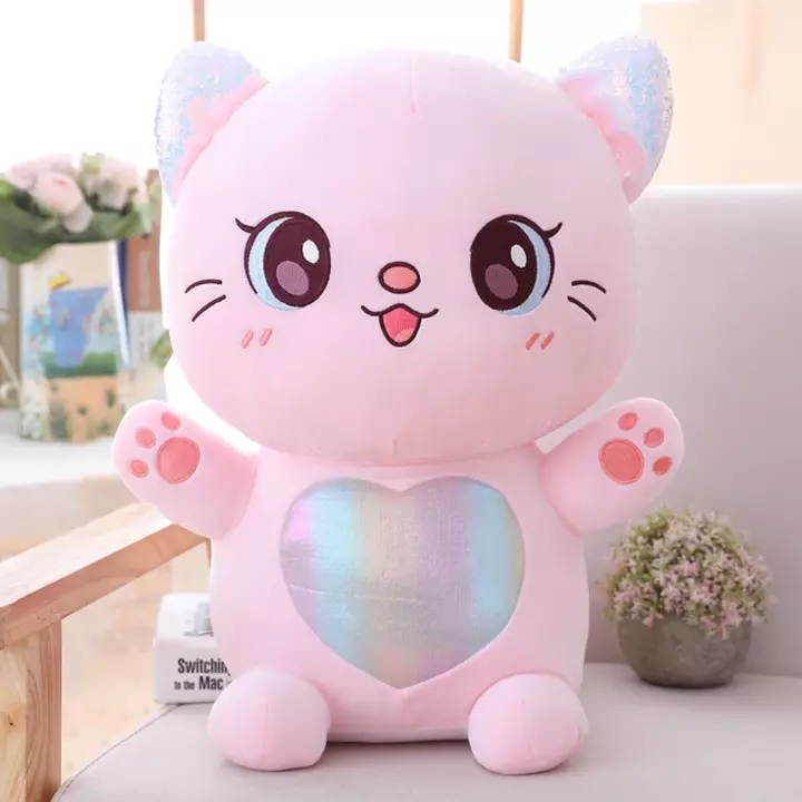 CHUBBY Super Soft Cat Soft Toy Big Eyes Doll Stuffed Animal Plush Toy 40cm  uploaded by business on 11/7/2022