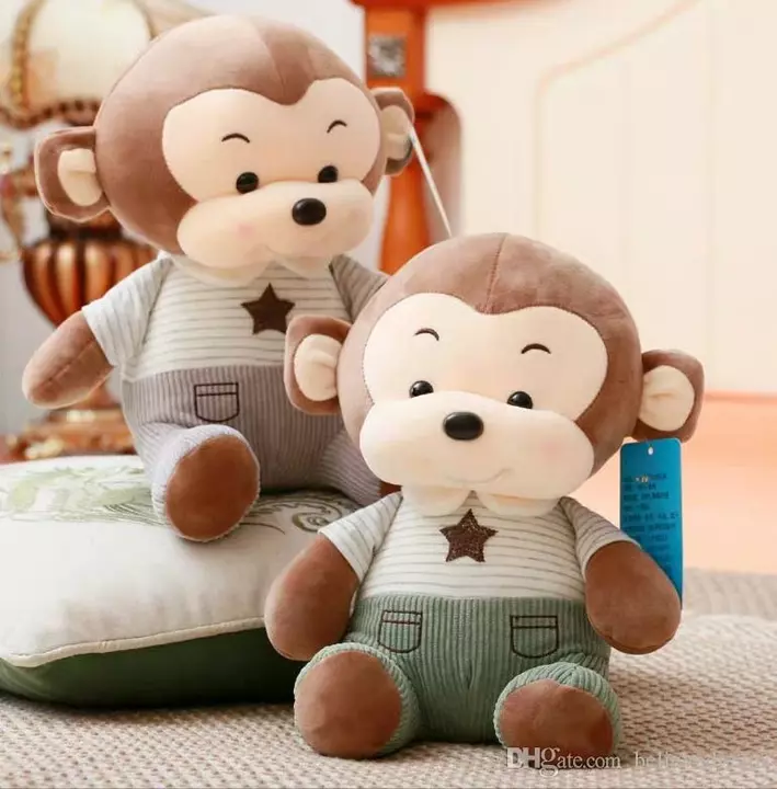 Chubby - Monkey Super Soft Toys Doll Plush Pillow for Kids Baby Girl Boy 35cm uploaded by ASK Products and Services on 11/7/2022