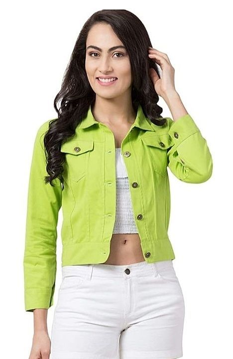 Denim parrot green jacket uploaded by business on 1/16/2021