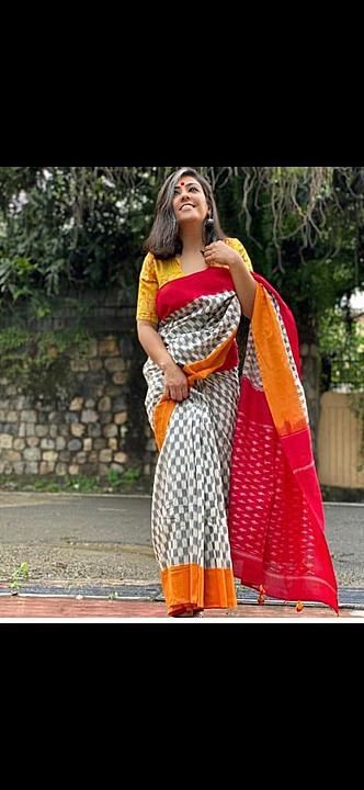 Bagru Cotton Mul Mul Saree uploaded by business on 1/16/2021