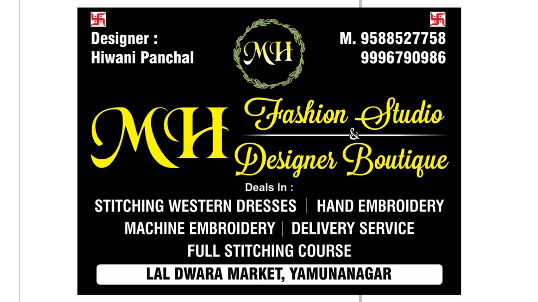 Post image MH fashion studio &amp; designer butique..