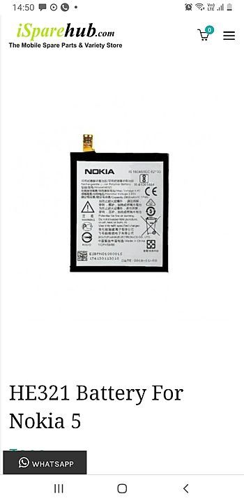 Nokia he 321 battery  nokia 5 uploaded by business on 1/16/2021