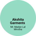Business logo of Akshita Garments