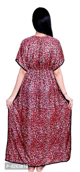 Kaftan Animal Print

 Color:  Maroon

 Fabric:  Satin

 Type:  Kaftan

 Ocassion:  Regular

Bust: 40 uploaded by business on 11/8/2022
