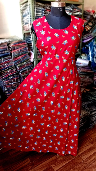 Long rayon  fhul ghera dress uploaded by business on 11/8/2022