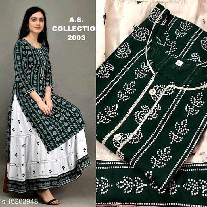 Catalog Name:*Aakarsha Drishya Women Kurta Sets*
Kurta Fabric: Rayon
Bottomwear Fabric: Rayon
Fabric uploaded by business on 1/17/2021