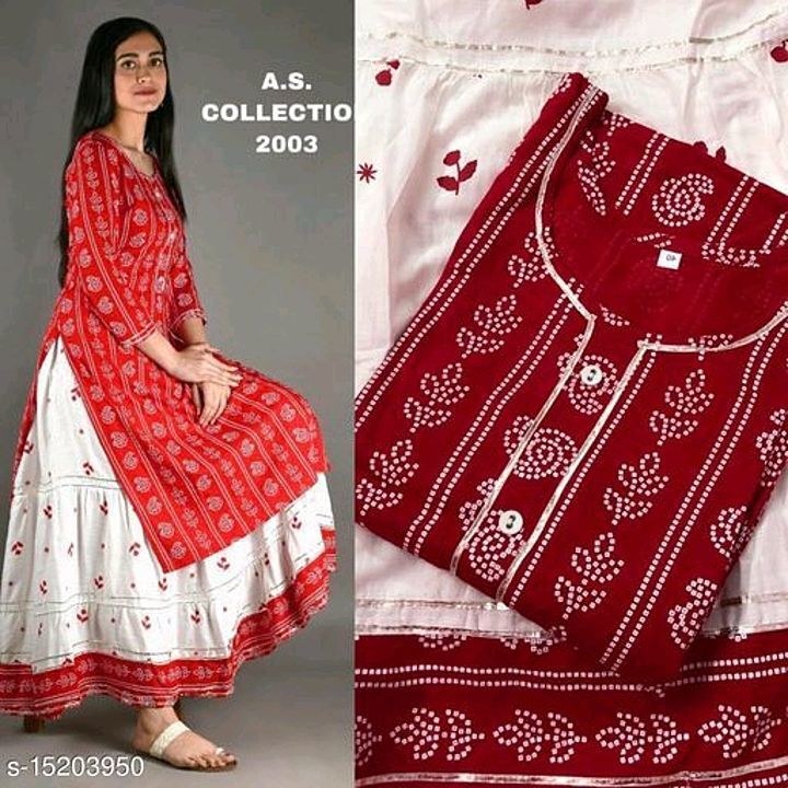 Catalog Name:*Aakarsha Drishya Women Kurta Sets*
Kurta Fabric: Rayon
Bottomwear Fabric: Rayon
Fabric uploaded by Neetu shopping centre  on 1/17/2021