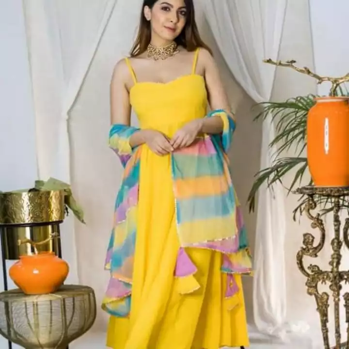 Post image Stylish kurta set with rayon fabric .on trending right now.