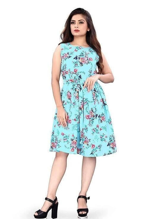 Frock Kurti in Flower Print  uploaded by Prajapati Collection on 11/8/2022