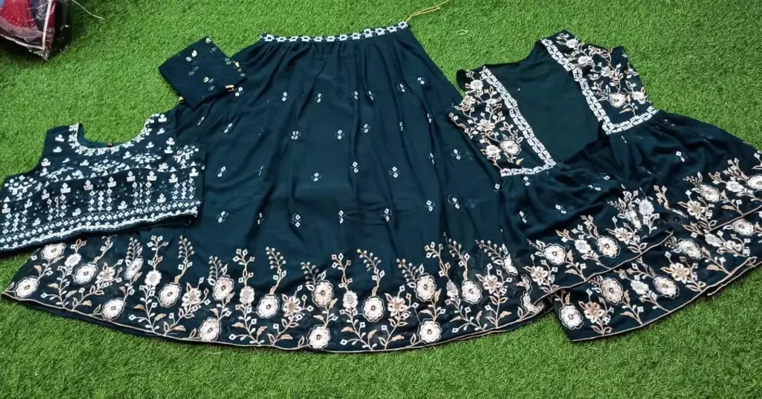 Post image Pure Georgette CholiWith Embroidery Work🥰