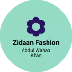 Business logo of Zidaan Fashion based out of Mumbai