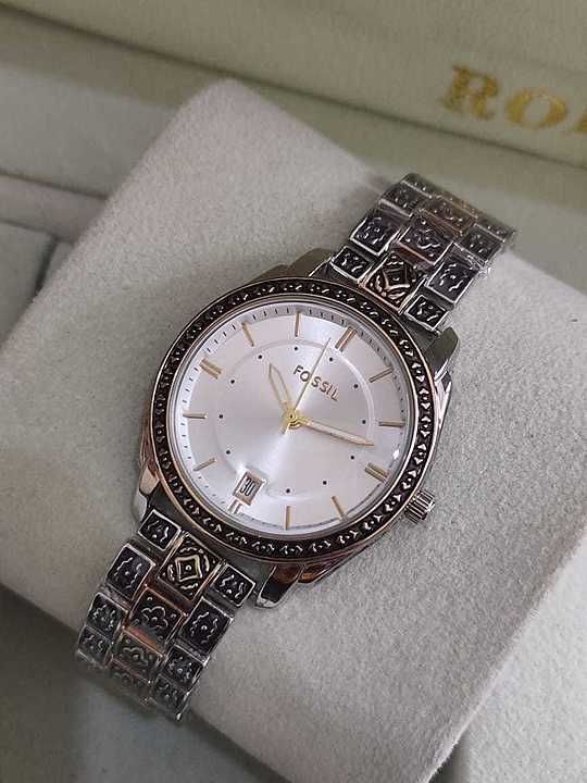 Post image *FOSSIL રજવાડી*

*LADIES WATCH*

*Best in the quality*

*New Limited stock*

*Rs.660/- Only*

🥰🥰🥰🥰🥰🥰🥰