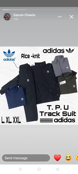 Track suit  uploaded by Trading of garments and knotted cloth on 11/8/2022