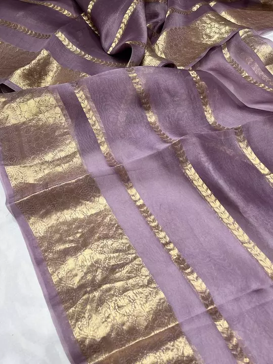 Organza silk saree uploaded by business on 11/9/2022