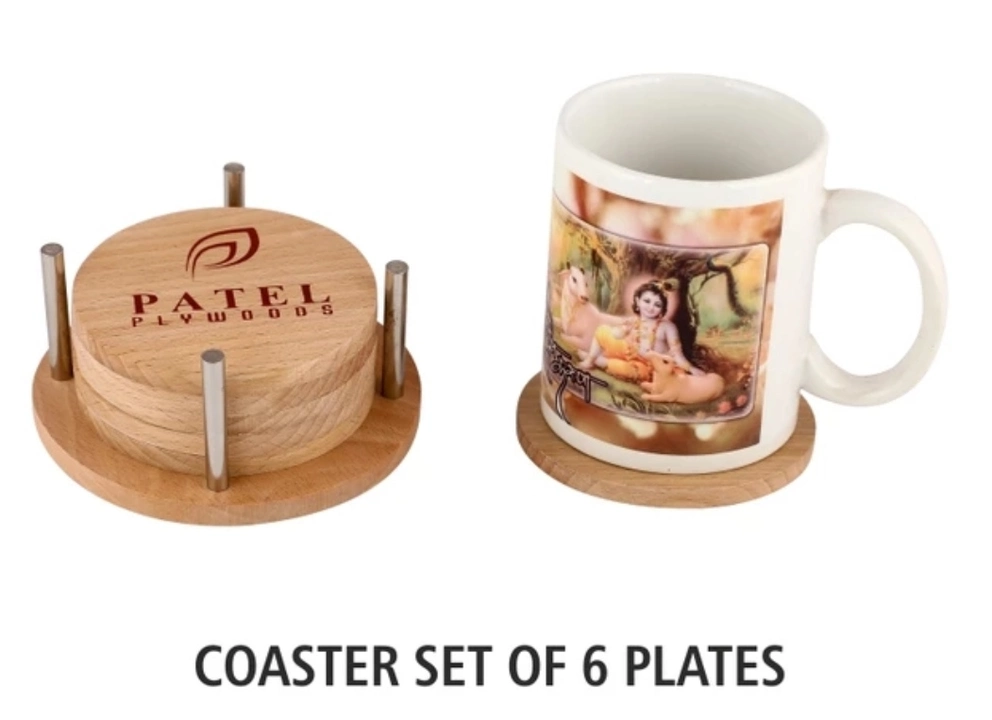 Wooden tea coaster  uploaded by business on 11/9/2022