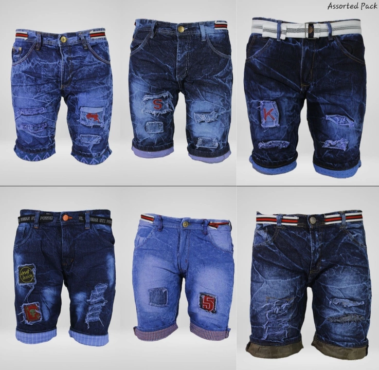 Funky Denim Shorts For Men (Pack of 8) uploaded by Marcsman Clothing on 11/9/2022