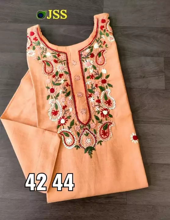 JSS KURTIS
Premium cotton embroidery work kurti

Size 42 44 46 48 50 52
Size Mention on pic
Kurti Le uploaded by Shyam creations on 11/9/2022
