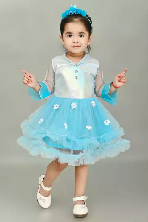 Baby girl blowing casual dress  uploaded by B F Collection on 11/9/2022