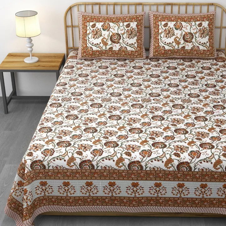Product image with price: Rs. 730, ID: king-size-bedsheet-with-two-pillow-covers-1be360c9