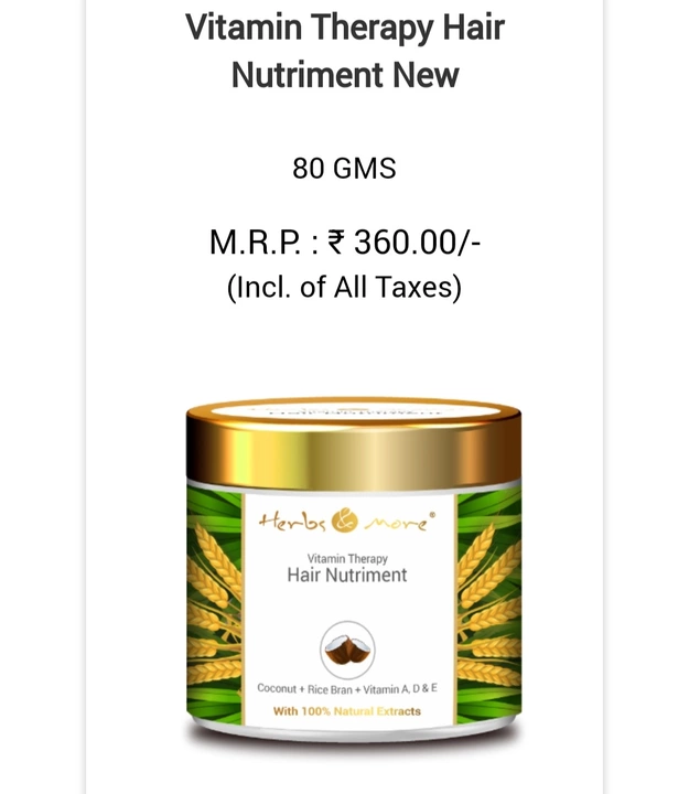 Hair nutriment  uploaded by business on 11/10/2022