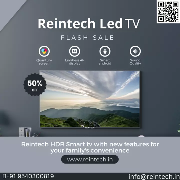 43 inch smart led tv wholesale price. uploaded by Reintech Electronics Pvt Ltd. on 11/10/2022