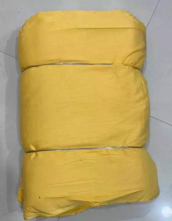 Lemon yellow 5 mtr heavy Rayon fabric  uploaded by Max industries on 11/10/2022